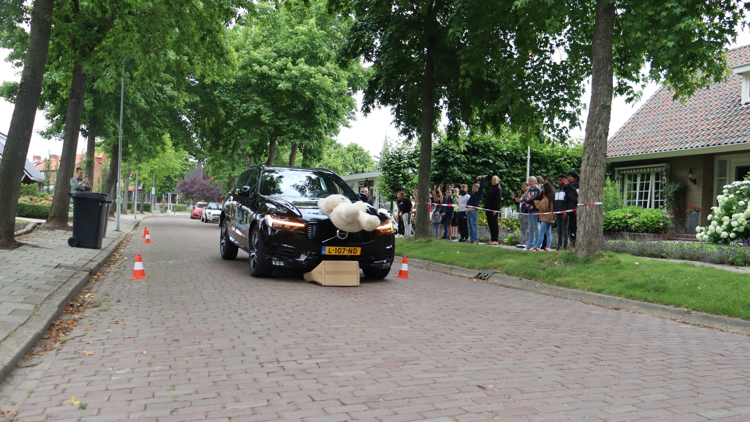 Auto VVN bij remwegdemonstratie