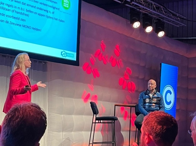 Lotte Blom en Tim Coronel op de Contacta