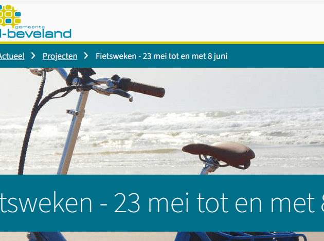 Fietsweek Noord-Beveland poster