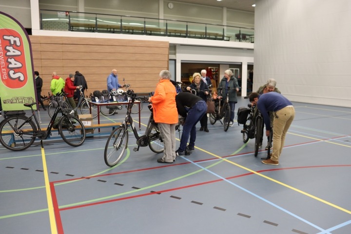 Deelnemers Doortrapdag bij fietscontrole