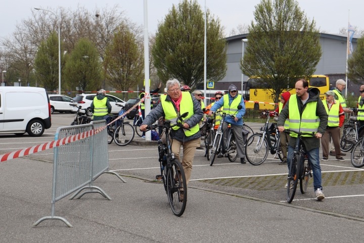 Deelnemer Doortrapdag op fietsparcours