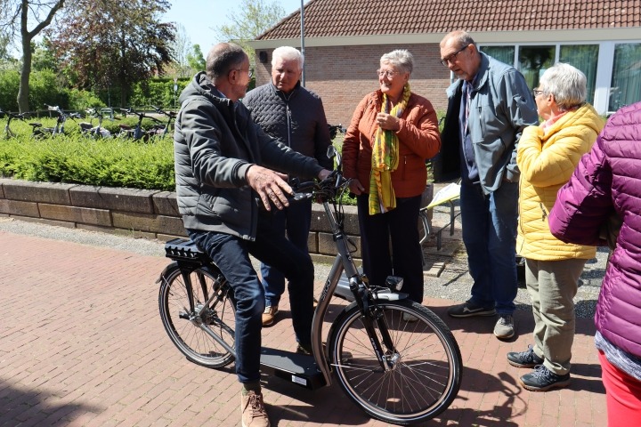 Deelnemers Doortrapdag bij fiets
