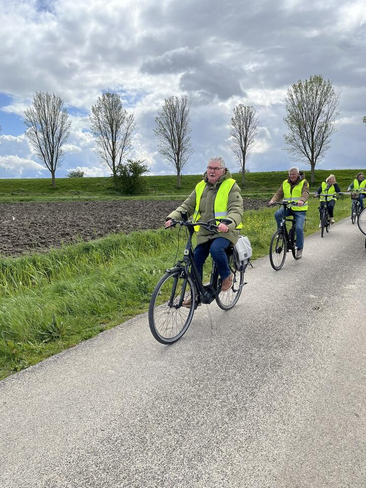 Deelnemers Doortrapdag tijdens fietstocht