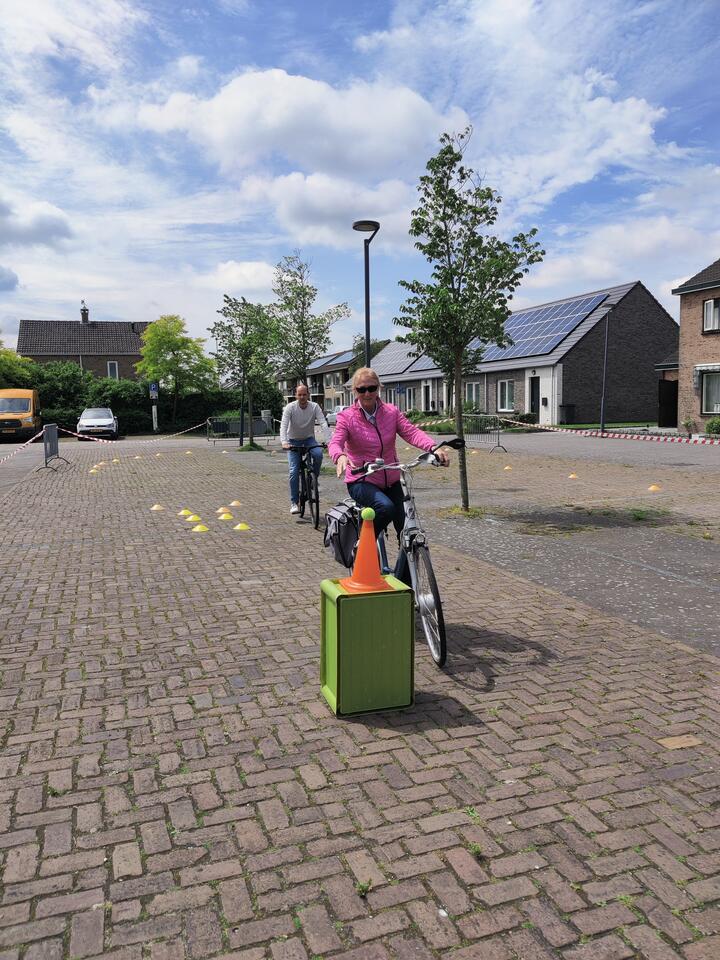 Deelnemer Doortrapdag op oefenparcourse 