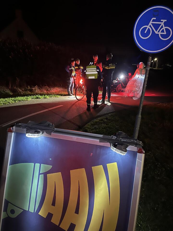 Fietsverlichtingsactie Lempke on tour in Middelburg
