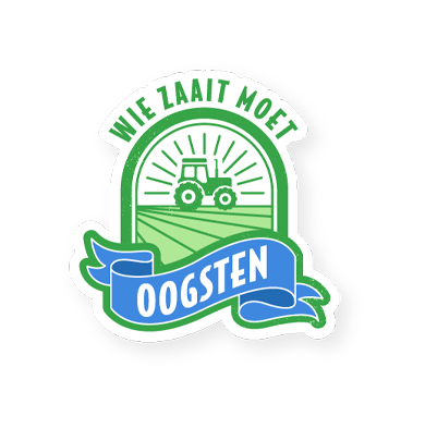 Logo wie zaait moet oogsten