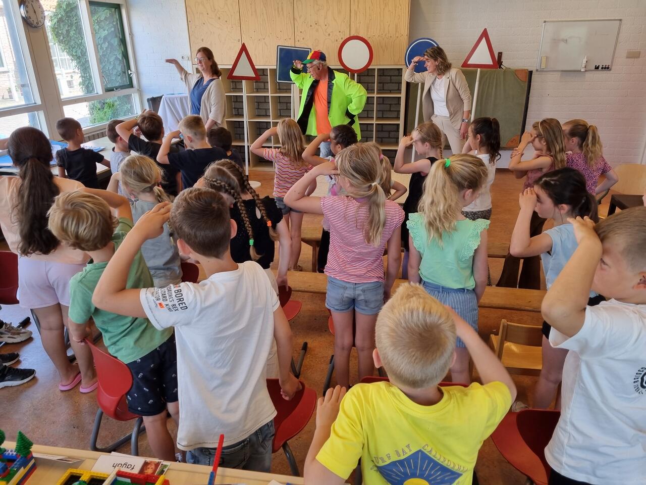 Kinderen tijdens voorstelling Frankel doet verkeer(d)