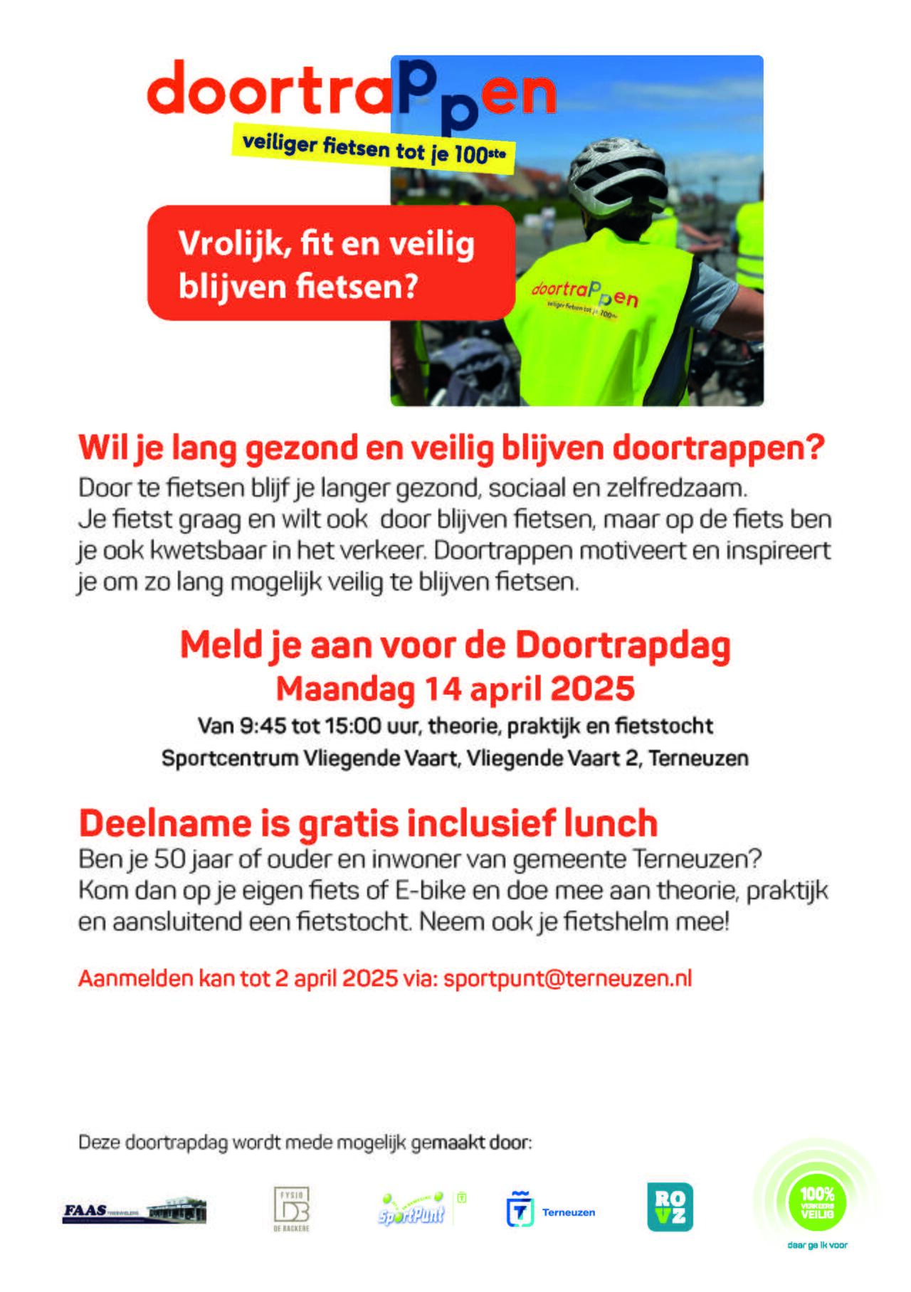 Flyer Doortrapdag gemeente Tereneuzen