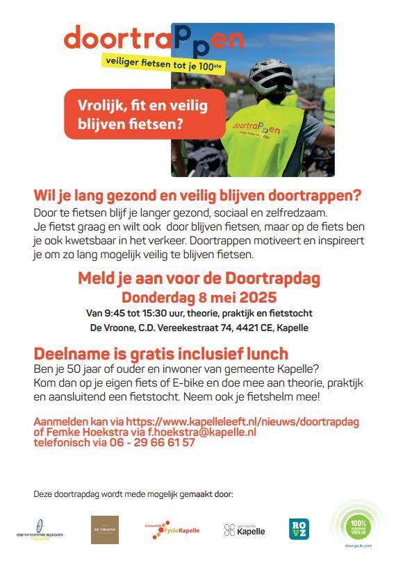 Afbeelding flyer Doortrapdag Kapelle
