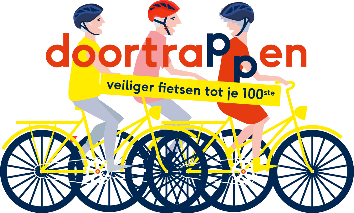 Logo doortrappen met helm klein
