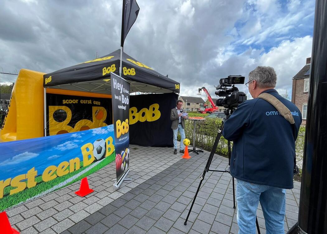 Wethouder Gino Depauw bij aftrap BOB Sport in Hulst